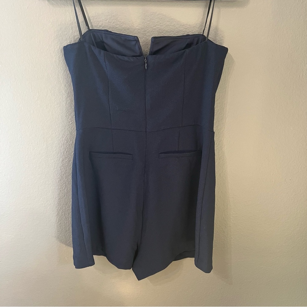 NWT Monteau Strapless Navy Romper L - Picture 5 of 10